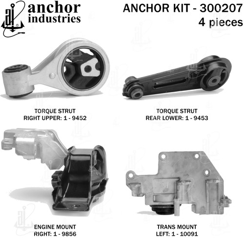 Engine Mount Kit 300207 - back view