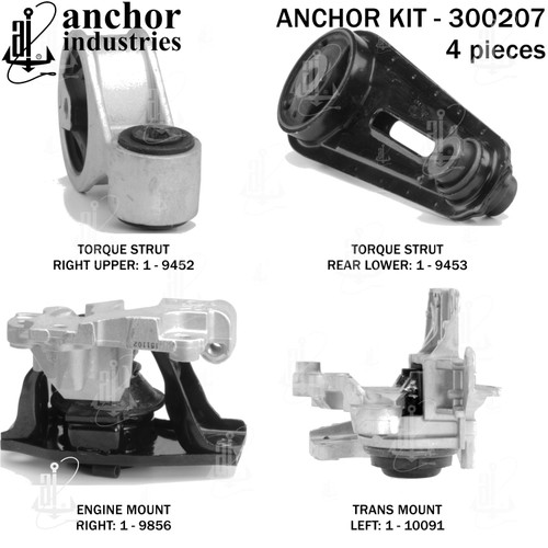 Engine Mount Kit 300207 - left view