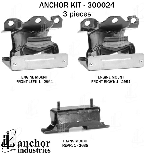 Engine Mount Kit 300024 - back view
