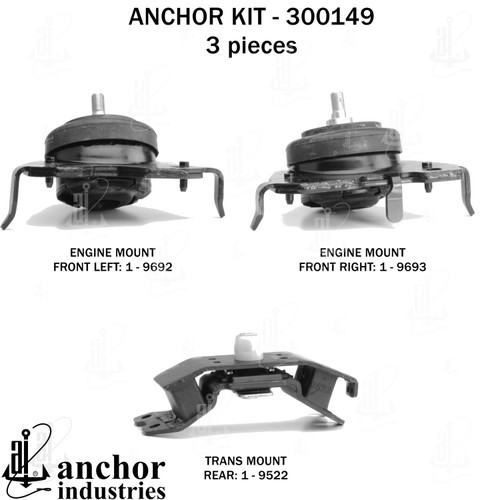 Engine Mount Kit 300149 - back view