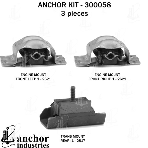 Engine Mount Kit 300058 - back view