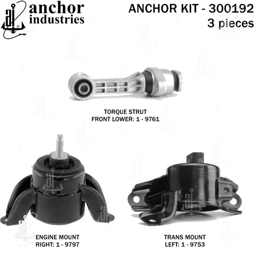 Engine Mount Kit 300192 - back view
