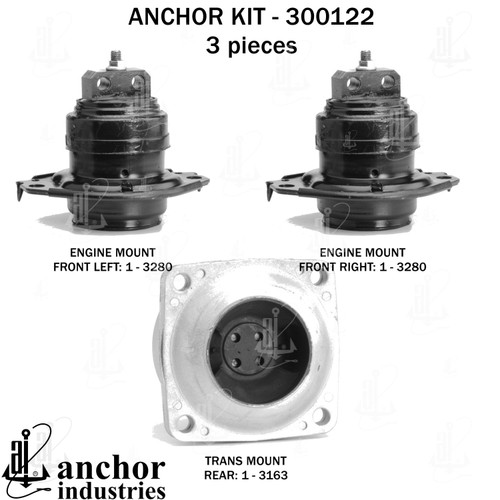 Engine Mount Kit 300122 - left view