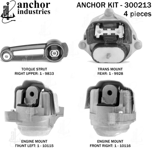 Engine Mount Kit 300213 - front view