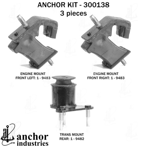 Engine Mount Kit 300138 - back view