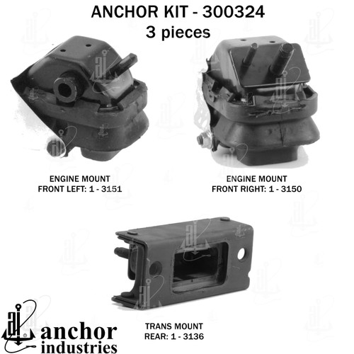 Engine Mount Kit 300324 - front view