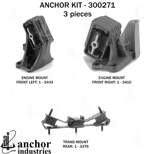 Engine Mount Kit 300271 - back view