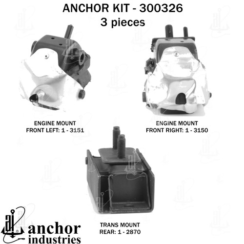 Engine Mount Kit 300326 - right view