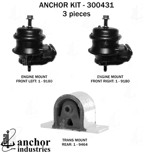 Engine Mount Kit 300431 - front view