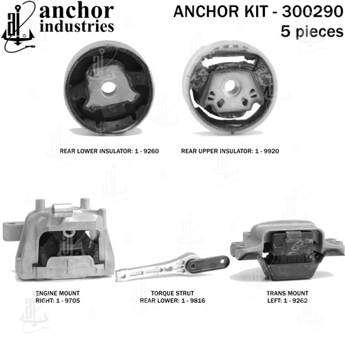 Engine Mount Kit 300290 - back view
