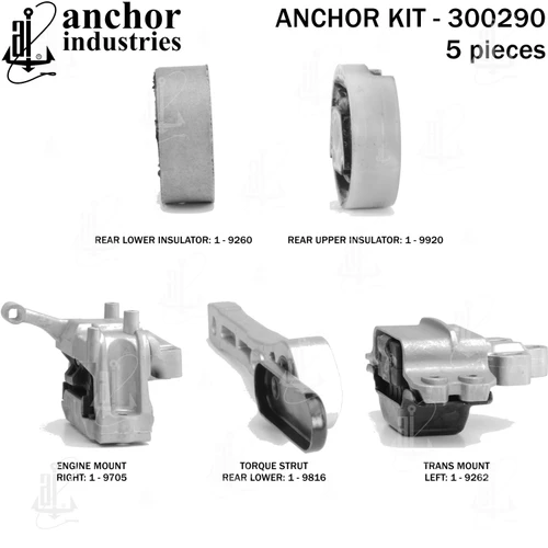 Engine Mount Kit 300290 - right view