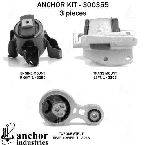 Engine Mount Kit 300355 - front view