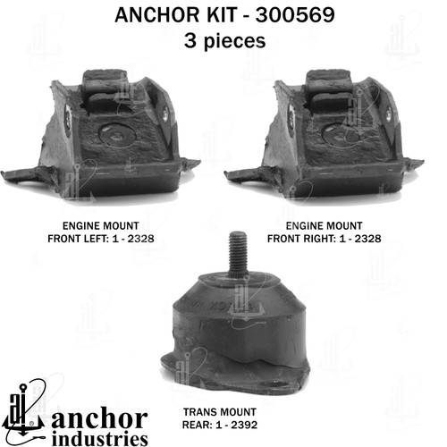 Engine Mount Kit 300569 - left view