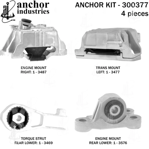 Engine Mount Kit 300377 - back view