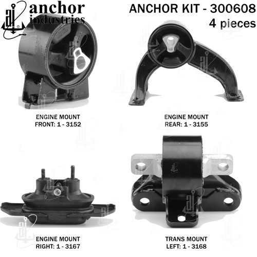 Engine Mount Kit 300608 - front view
