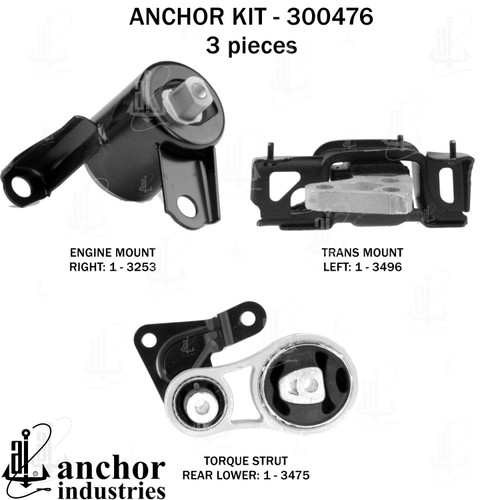 Engine Mount Kit 300476 - front view