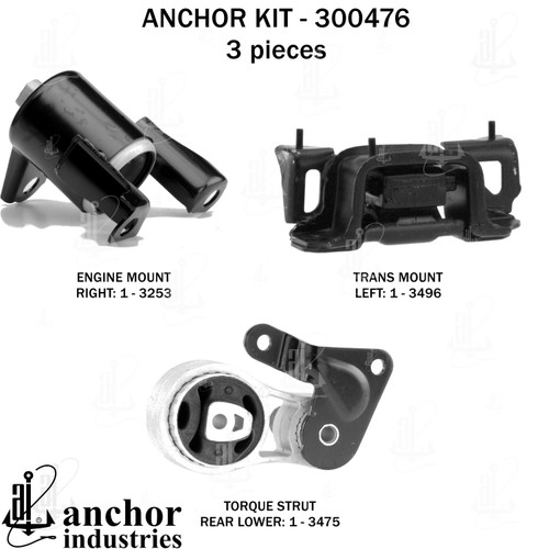 Engine Mount Kit 300476 - back view