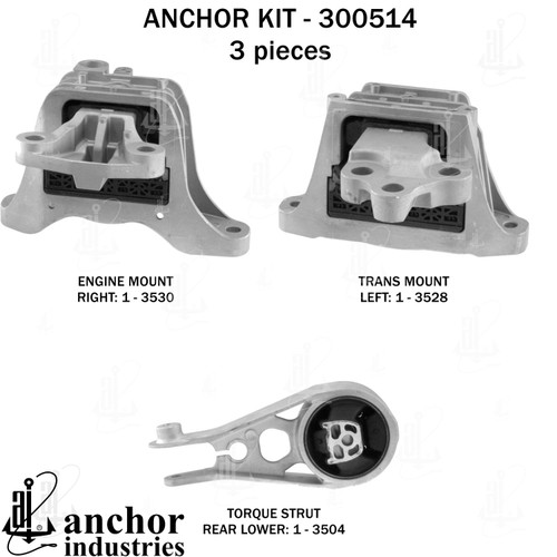 Engine Mount Kit 300514 - front view