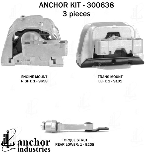Engine Mount Kit 300638 - front view