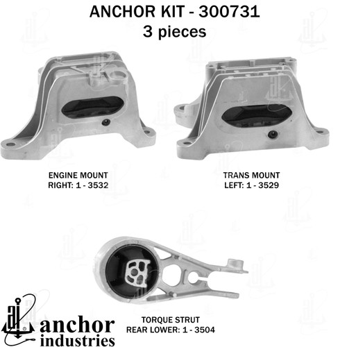 Engine Mount Kit 300731 - back view