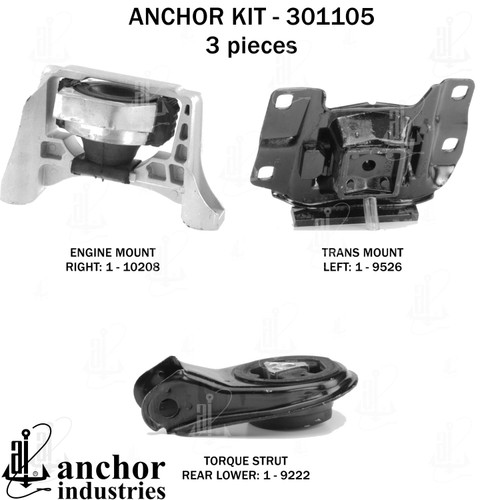Engine Mount Kit 301105 - back view