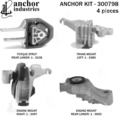 Engine Mount Kit 300798 - back view