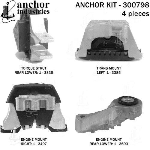 Engine Mount Kit 300798 - left view