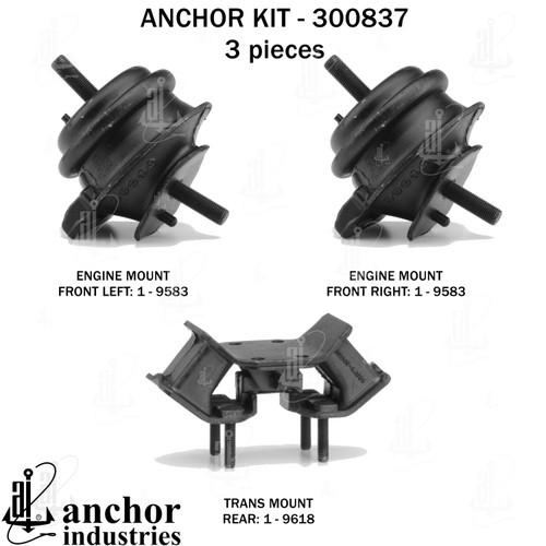 Engine Mount Kit 300837 - back view