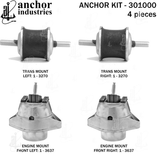 Engine Mount Kit 301000 - back view