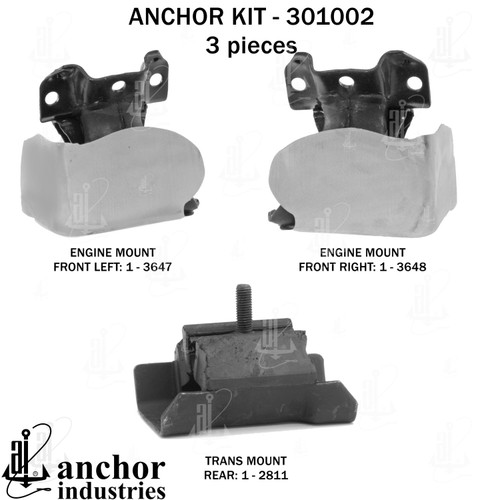 Engine Mount Kit 301002 - back view