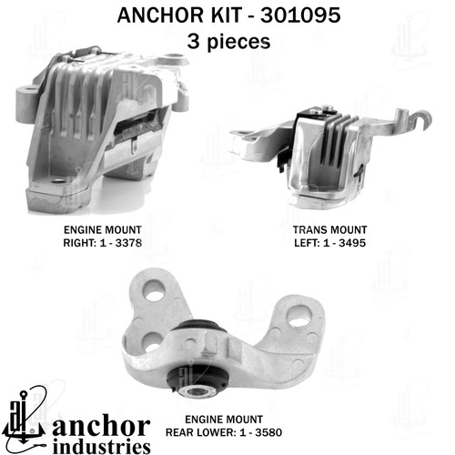 Engine Mount Kit 301095 - back view
