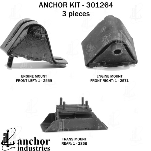 Engine Mount Kit 301264 - back view