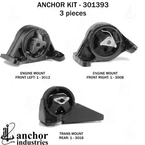 Engine Mount Kit 301393 - back view