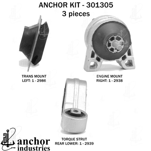 Engine Mount Kit 301305 - right view