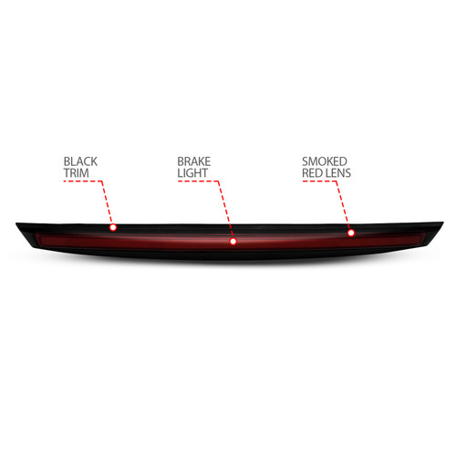ANZO LED 3rd Brake Light Blk Smoke w/Spoiler for Chevrolet Suburban 1500