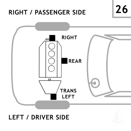 Automatic Transmission Mount 3688 - diagram