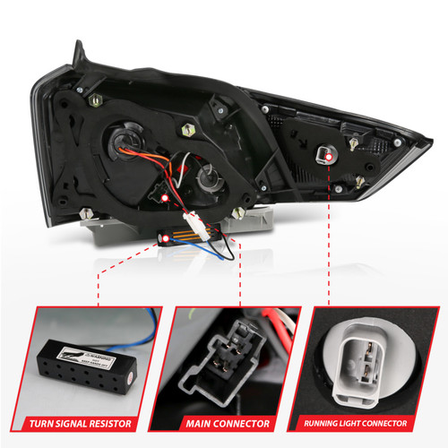 ANZO LED Tail Lights Smoke for Chevrolet Impala | 321345