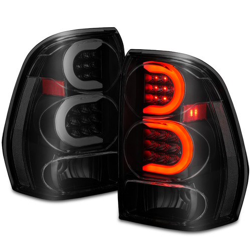 ANZO LED Tail Lights w/Light Bar Blk Smoke for Chevrolet Trailblazer | 311372