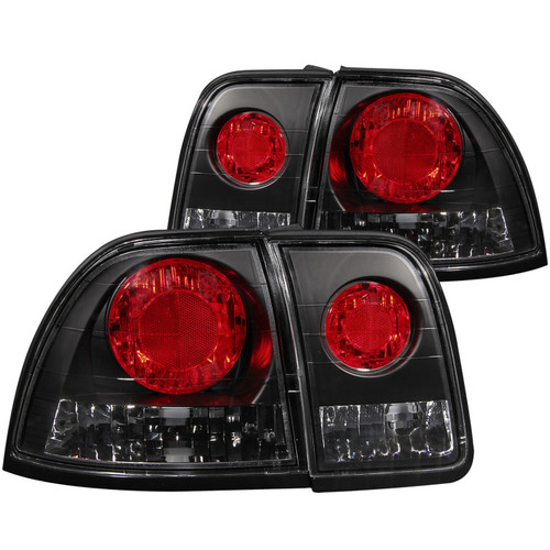 ANZO Tail Lights Black for Honda Accord | 221039