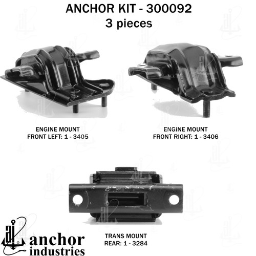 Engine Mount Kit 300092 - back view