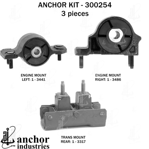 Engine Mount Kit 300254 - front view