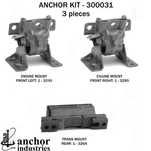 Engine Mount Kit 300031 - back view