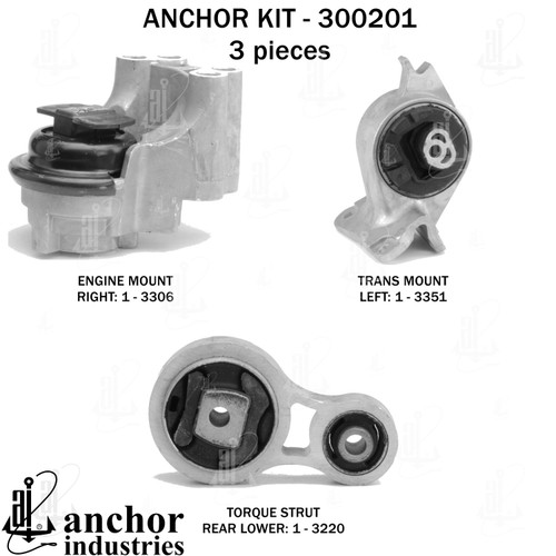 Engine Mount Kit 300201 - front view