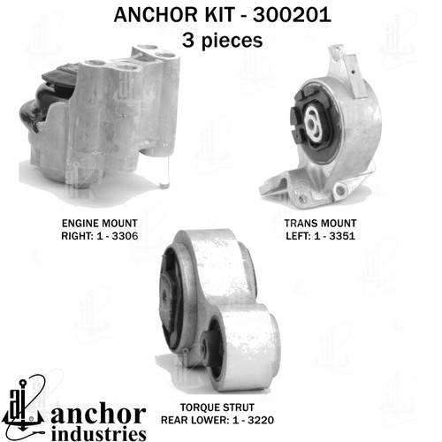 Engine Mount Kit 300201 - left view