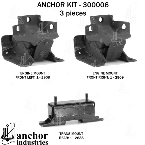 Engine Mount Kit 300006 - back view