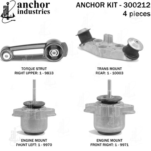Engine Mount Kit 300212 - front view