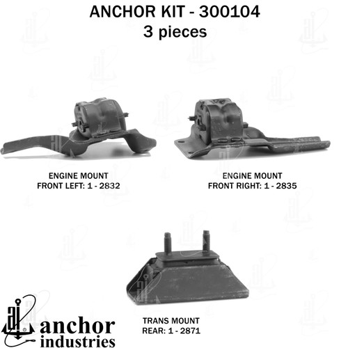 Engine Mount Kit 300104 - back view