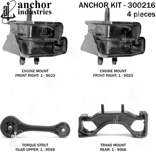 Engine Mount Kit 300216 - front view