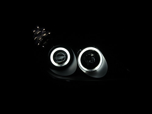 ANZO Projector Headlights w/ Halo Black for Lexus Es300 | 121232