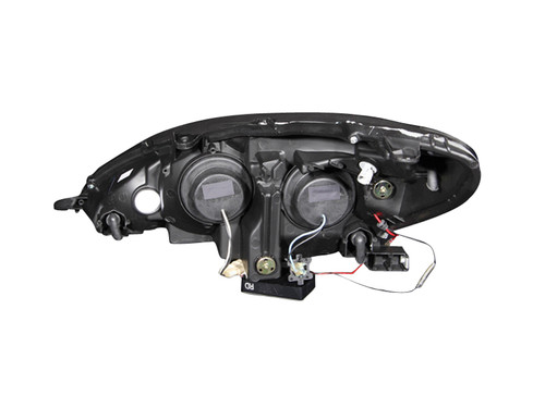 ANZO Projector Headlights w/ Halo Black for Lexus Es300 | 121232